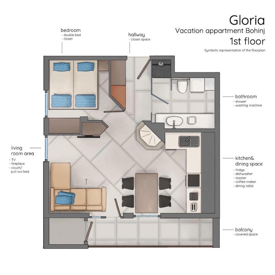 Gloria Holiday - Apartment Bohinj Esterno foto